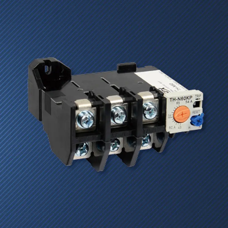 Relé de sobrecarga térmica de 3 pólos e 2 elementos