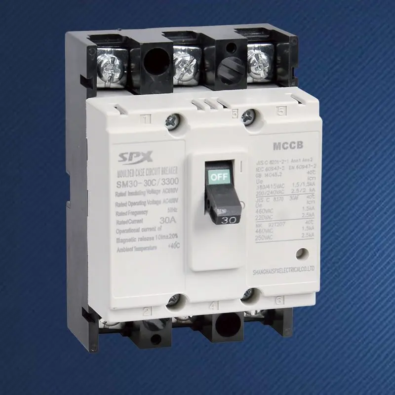 Disjuntor em caixa moldada 3P 5A 10A 20A